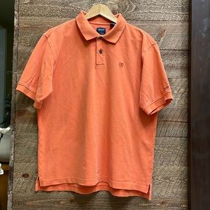 Izod Men’s Short Sleeve Polo Shirt Orange Large